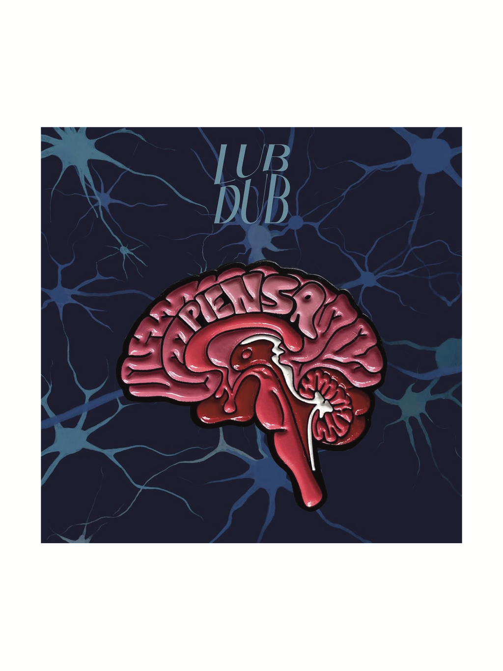 Pin metálico cerebro "PIENSA"