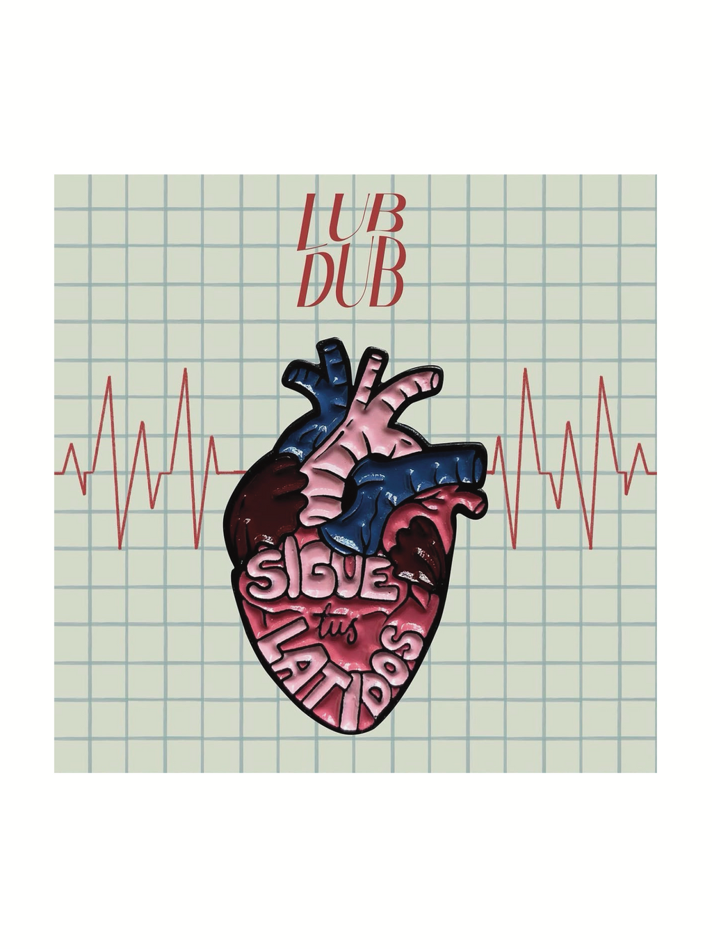 Pin metálico corazón "SIGUE TUS LATIDOS"