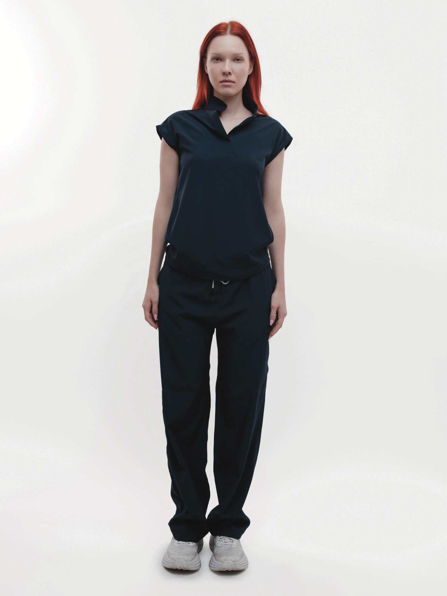 Conjunto Filipina Cuello Mao + Pantalón Recto Dama