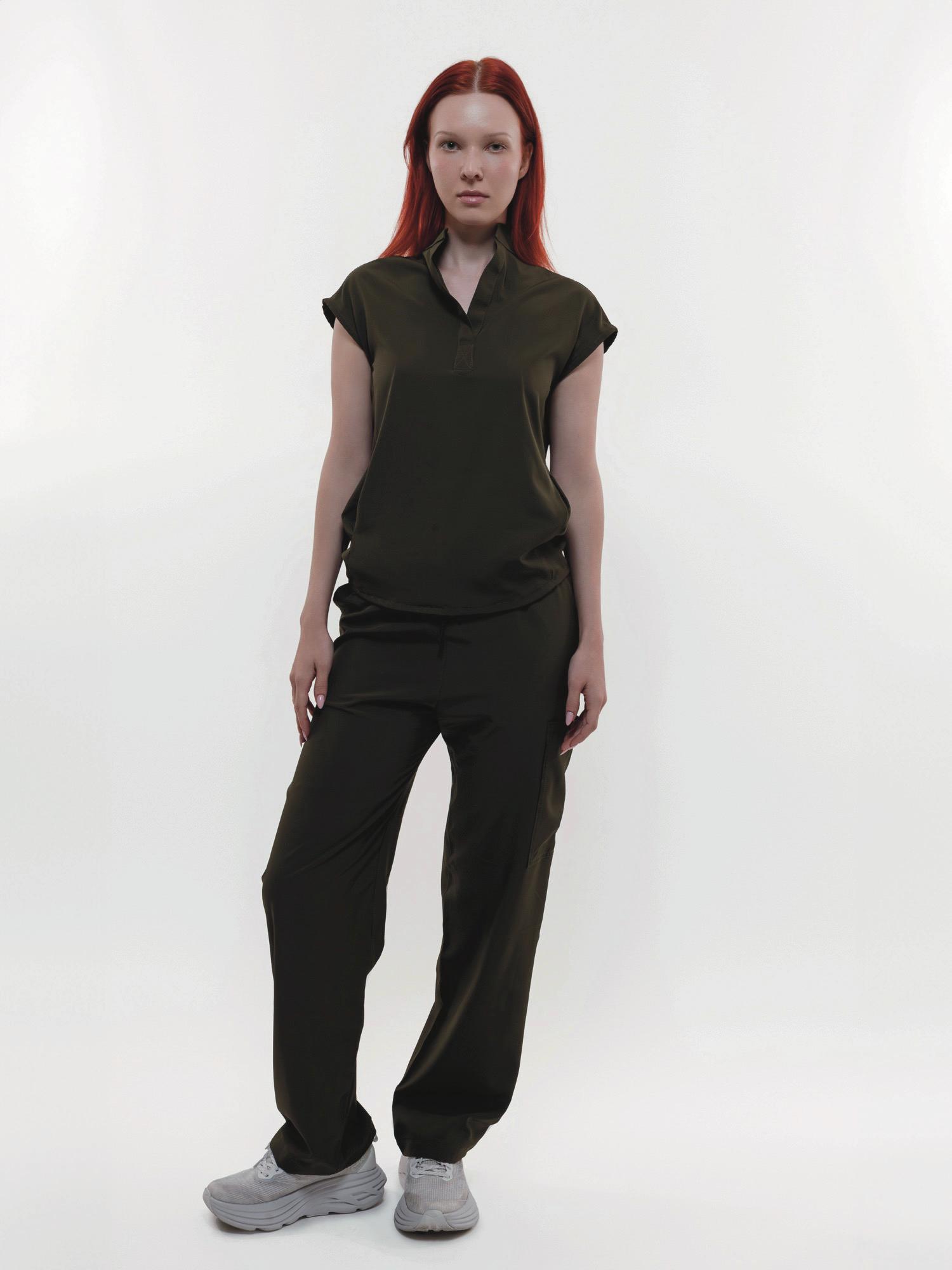 Conjunto Filipina Cuello Mao + Pantalón Recto Dama