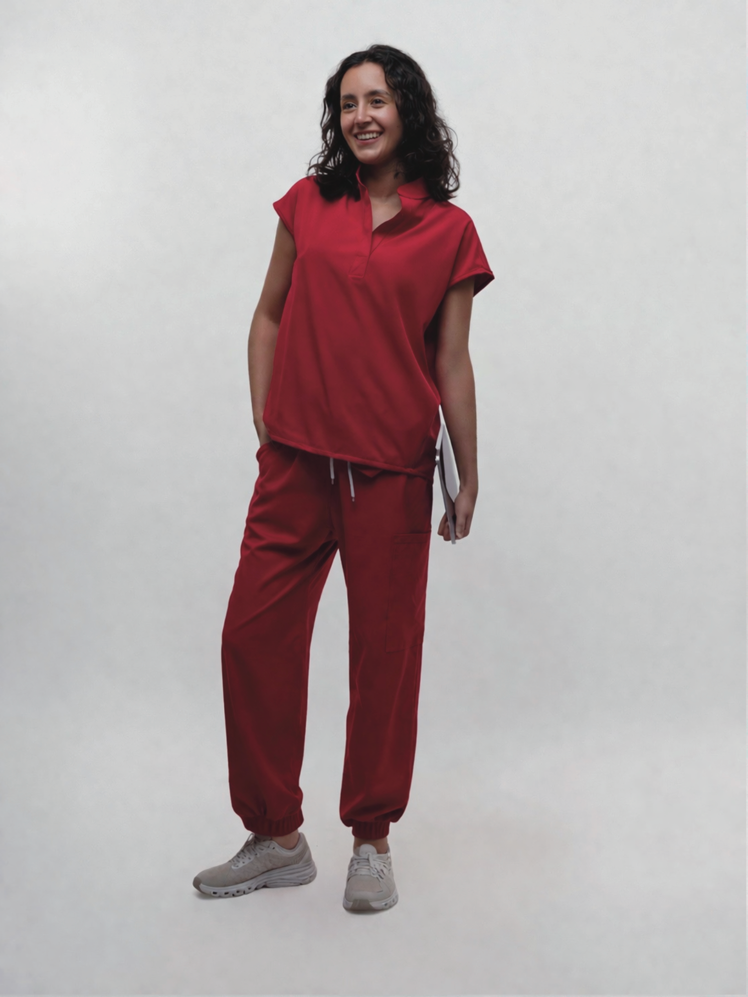 Conjunto Filipina cuello Mao + Jogger Dama
