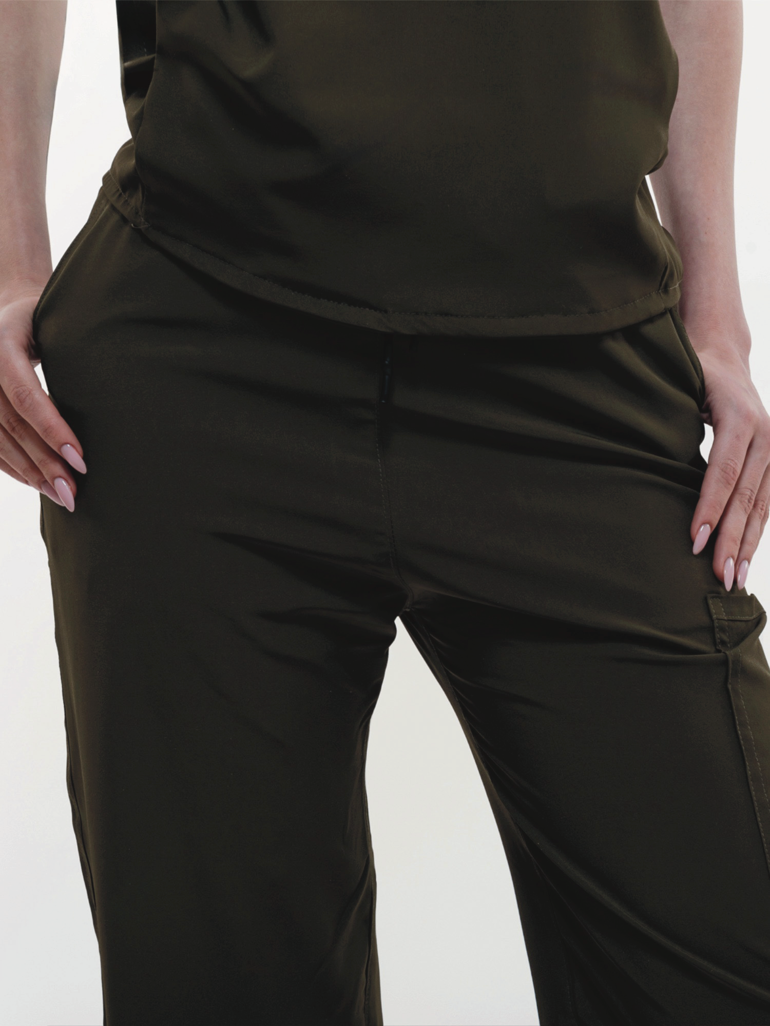 Conjunto Filipina Cuello Mao + Pantalón Recto Dama