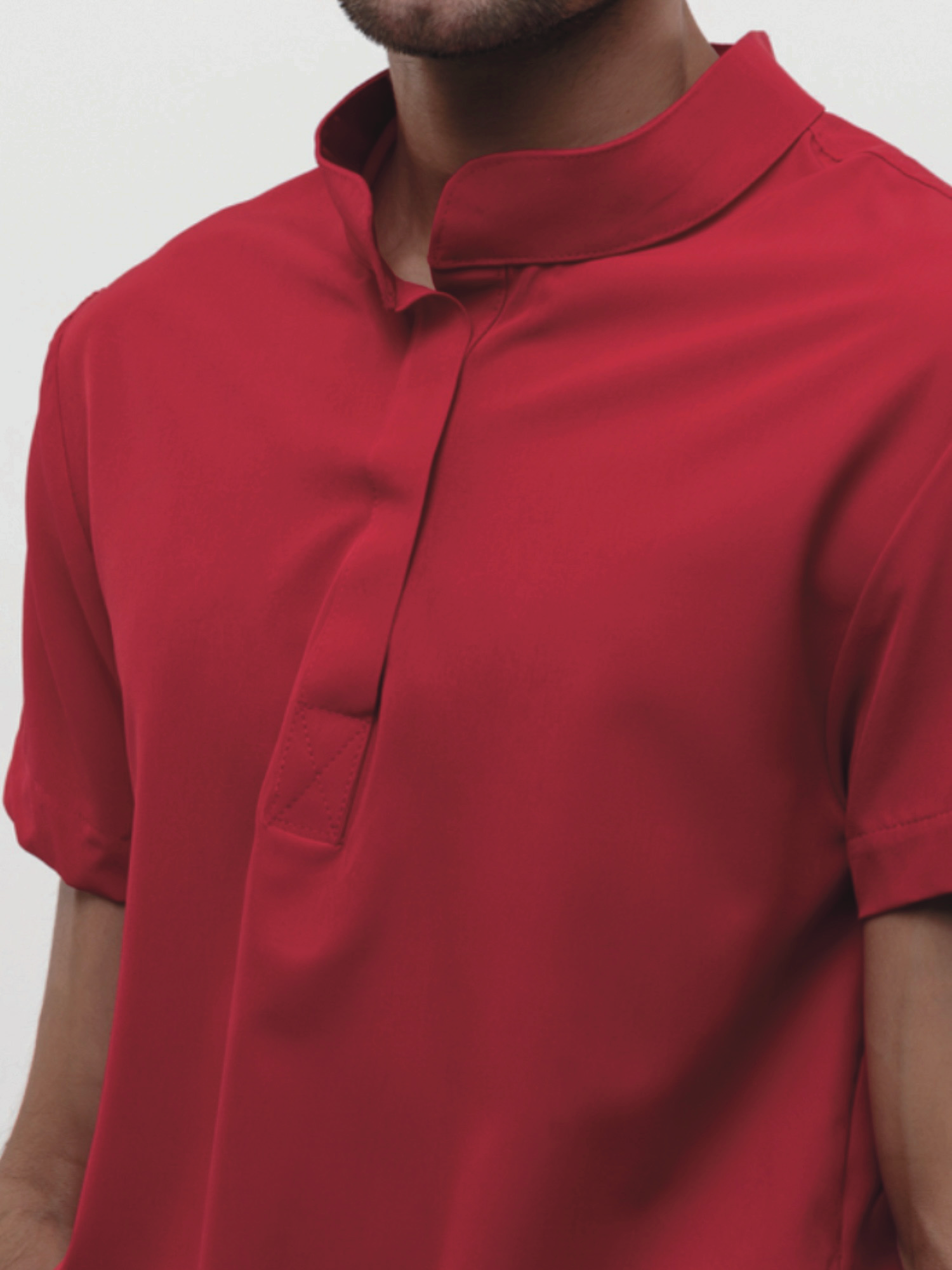 Conjunto Filipina cuello Mao + Pantalón recto Caballero