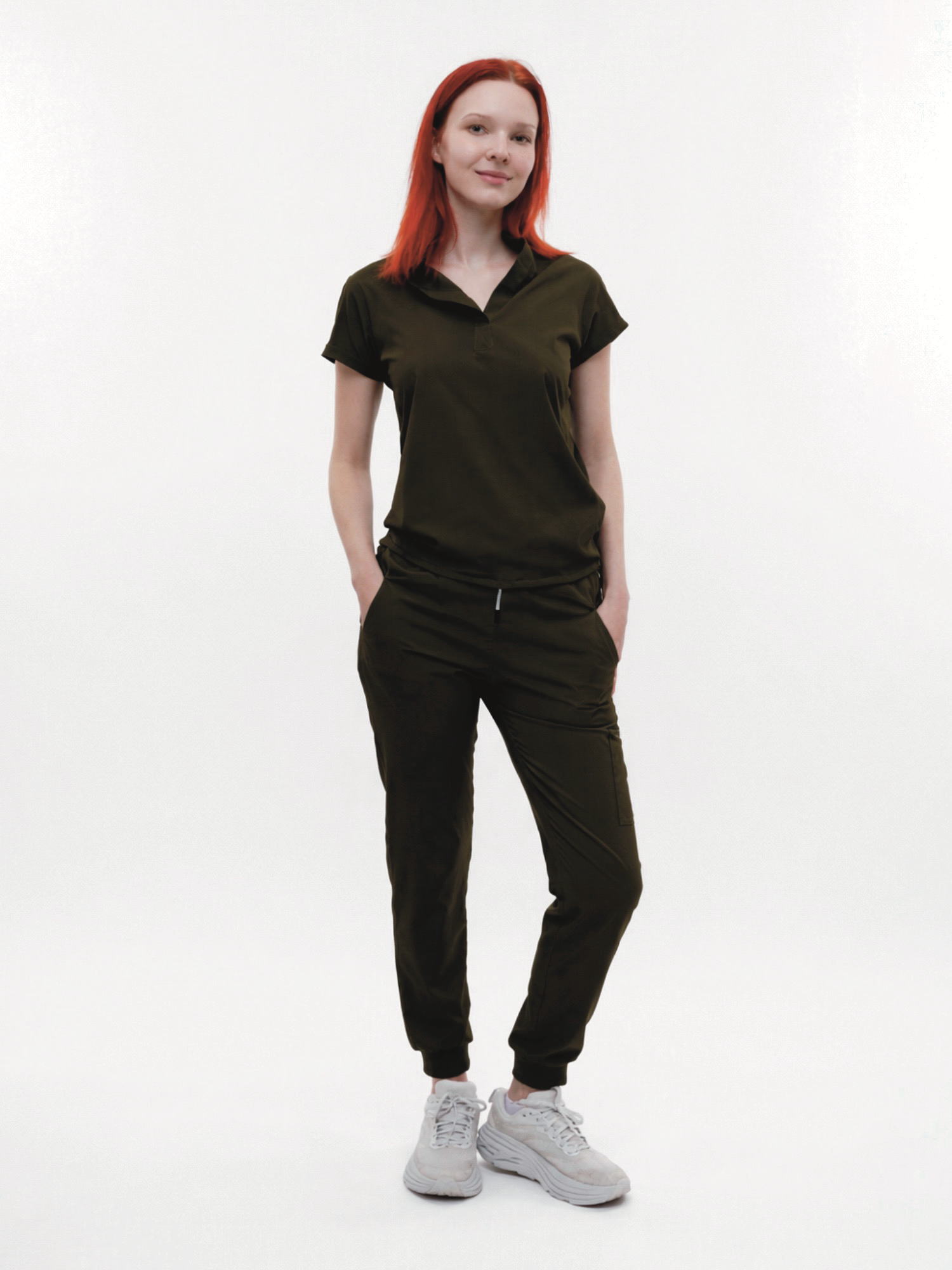 Conjunto Filipina cuello Mao + Jogger Dama