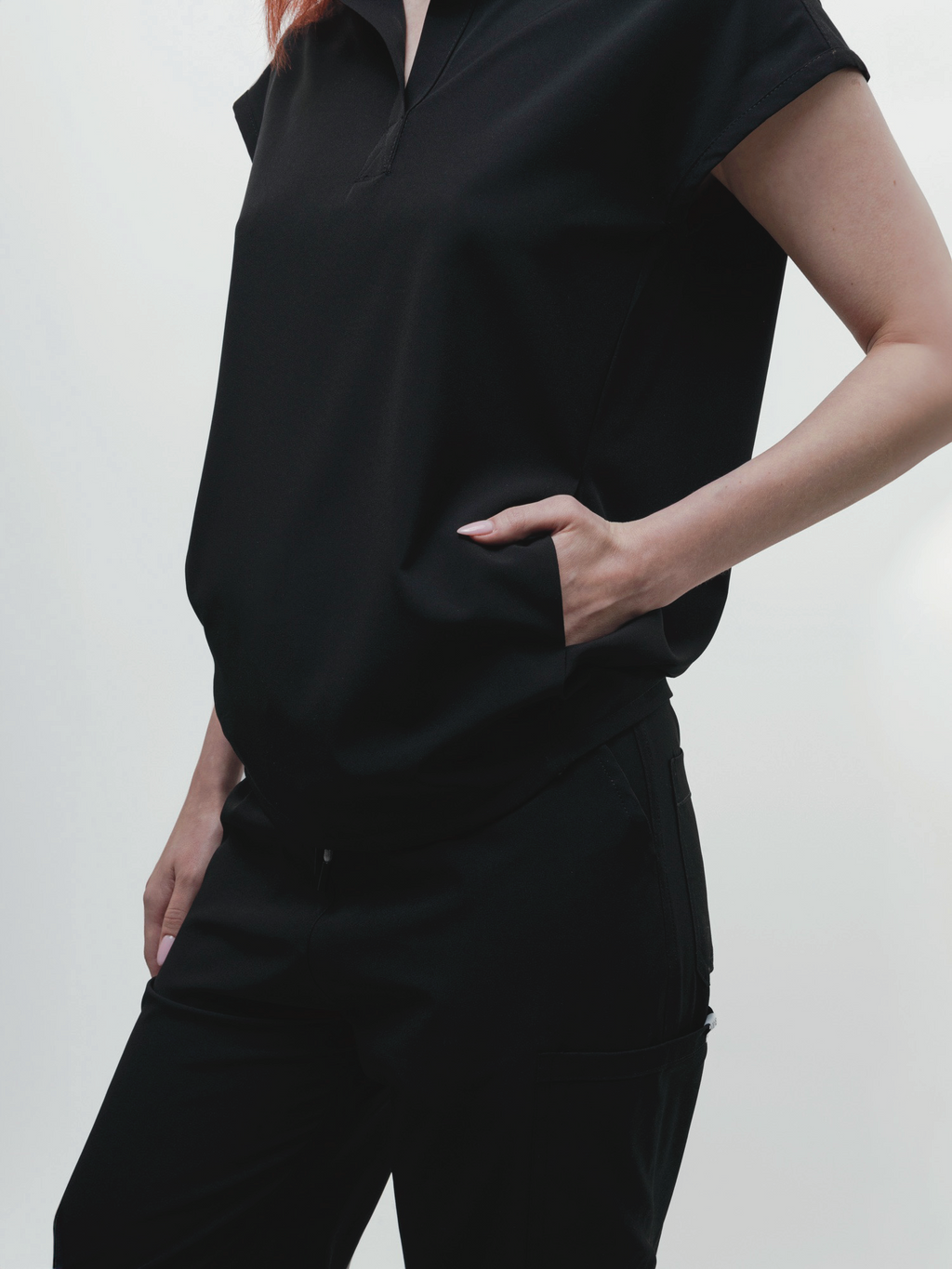 Conjunto Filipina Cuello Mao + Pantalón Recto Dama