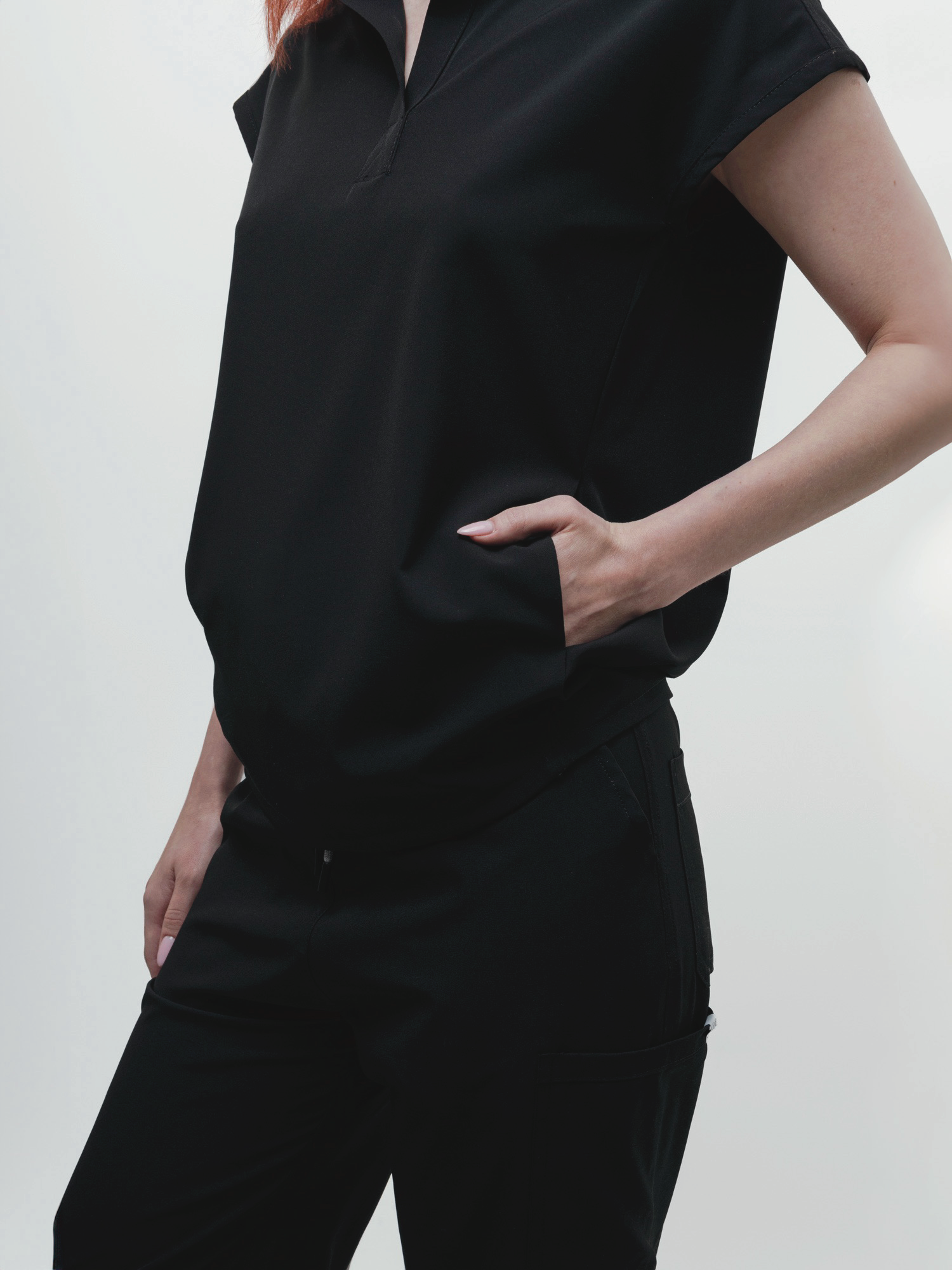 Conjunto Filipina Cuello Mao + Pantalón Recto Dama