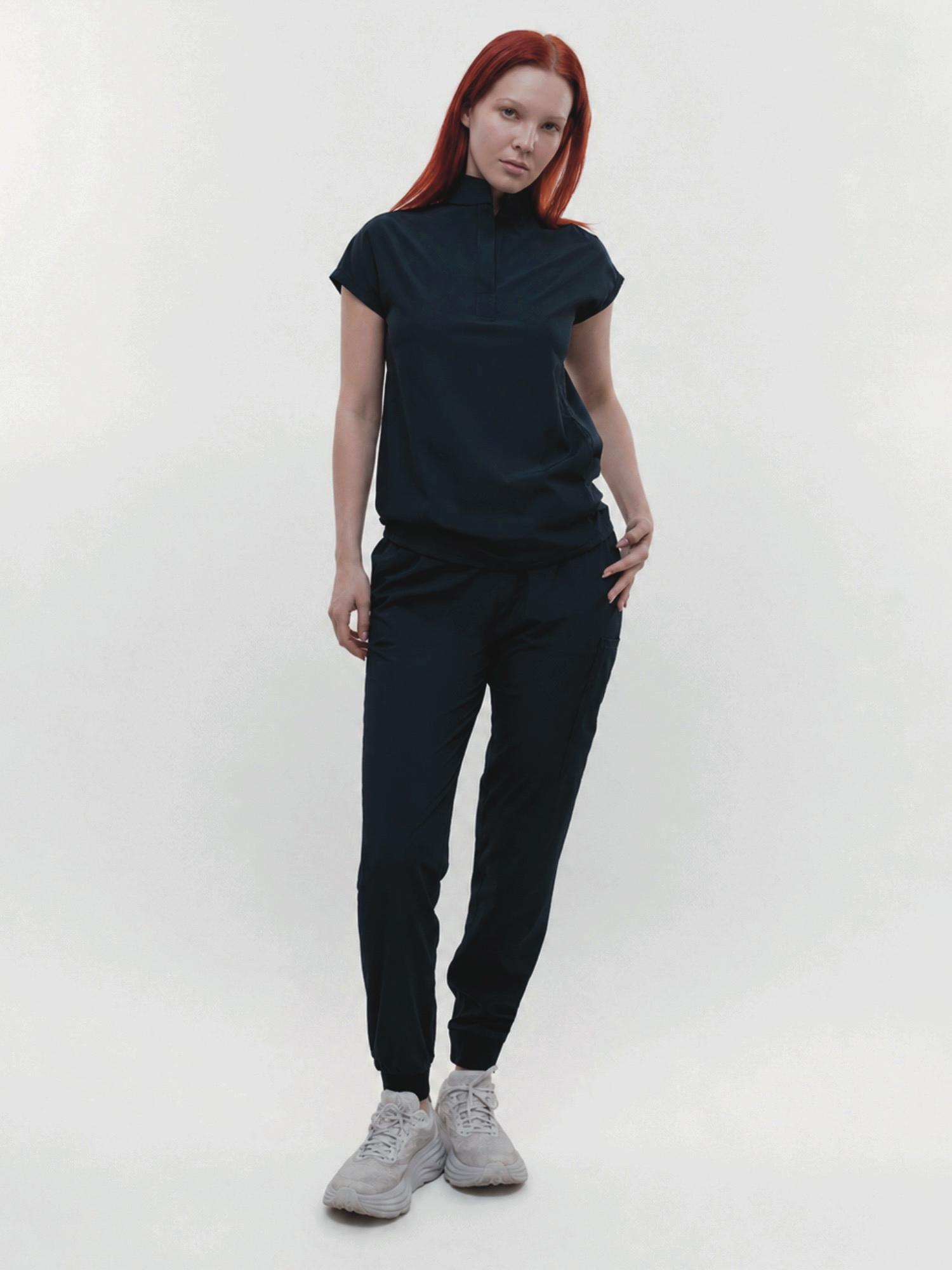 Conjunto Filipina cuello Mao + Jogger Dama