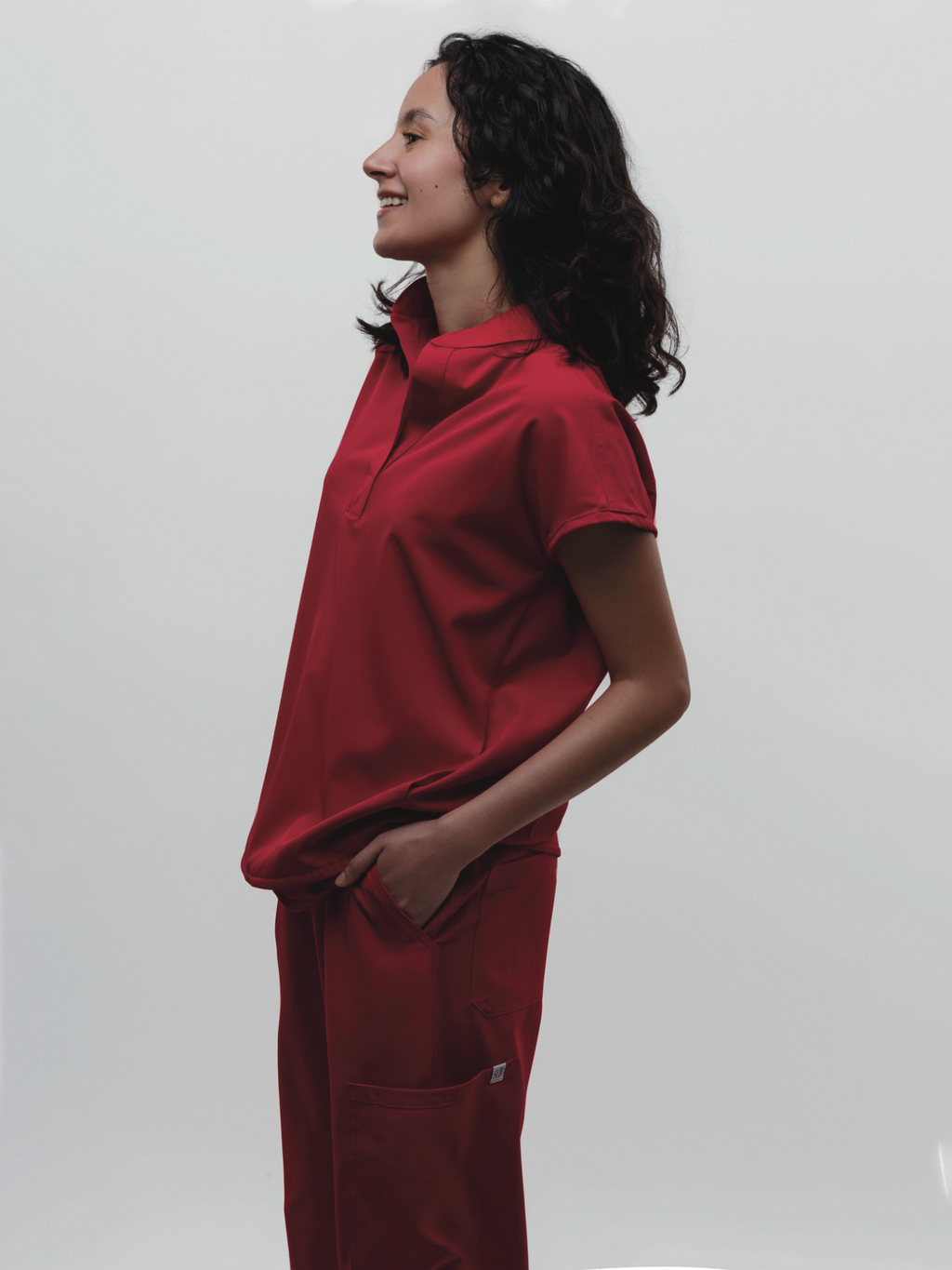 Conjunto Filipina Cuello Mao + Pantalón Recto Dama