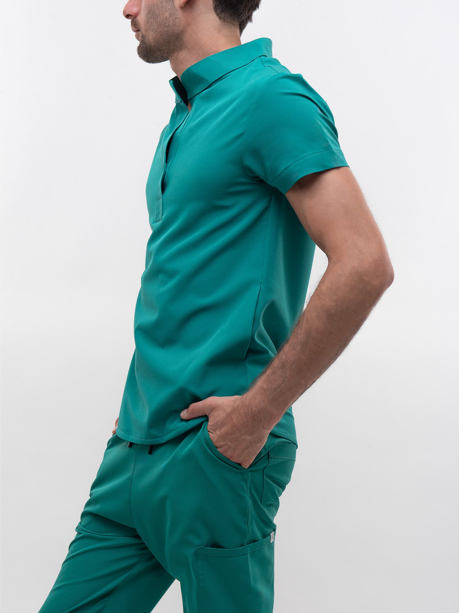 Conjunto Filipina cuello Mao + Pantalón recto Caballero