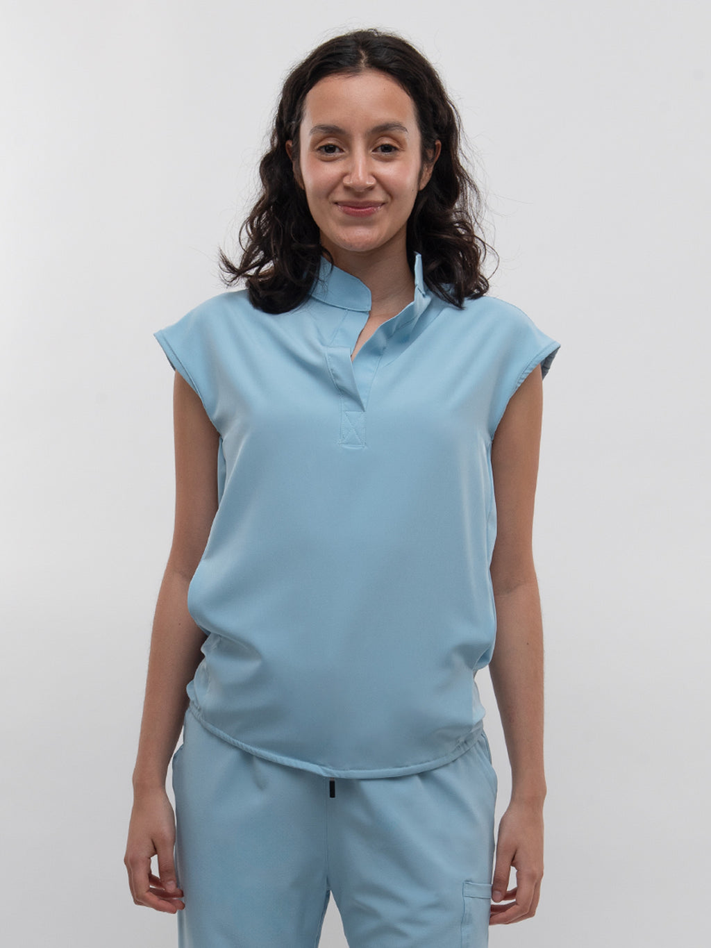 Conjunto Filipina Cuello Mao + Pantalón Recto Dama