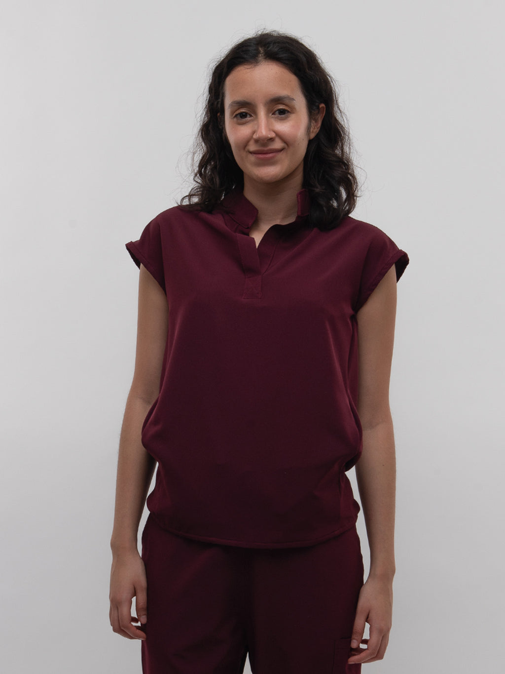 Conjunto Filipina Cuello Mao + Pantalón Recto Dama