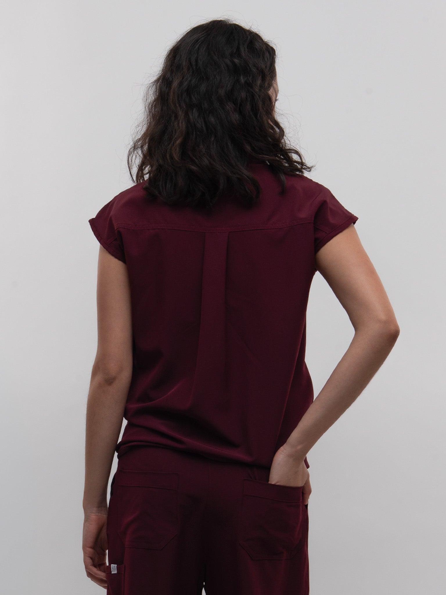Conjunto Filipina Cuello Mao + Pantalón Recto Dama