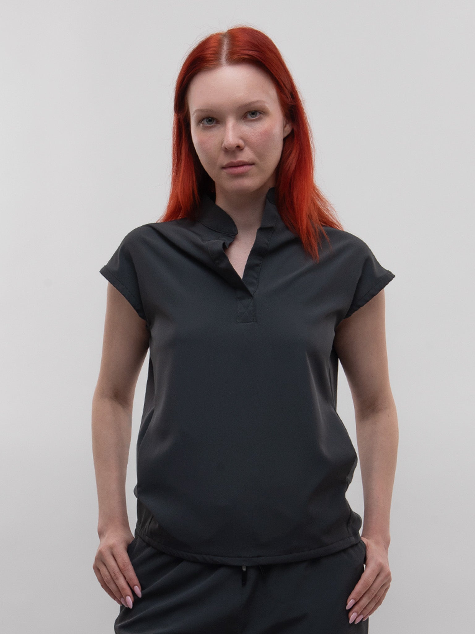 Conjunto Filipina Cuello Mao + Pantalón Recto Dama