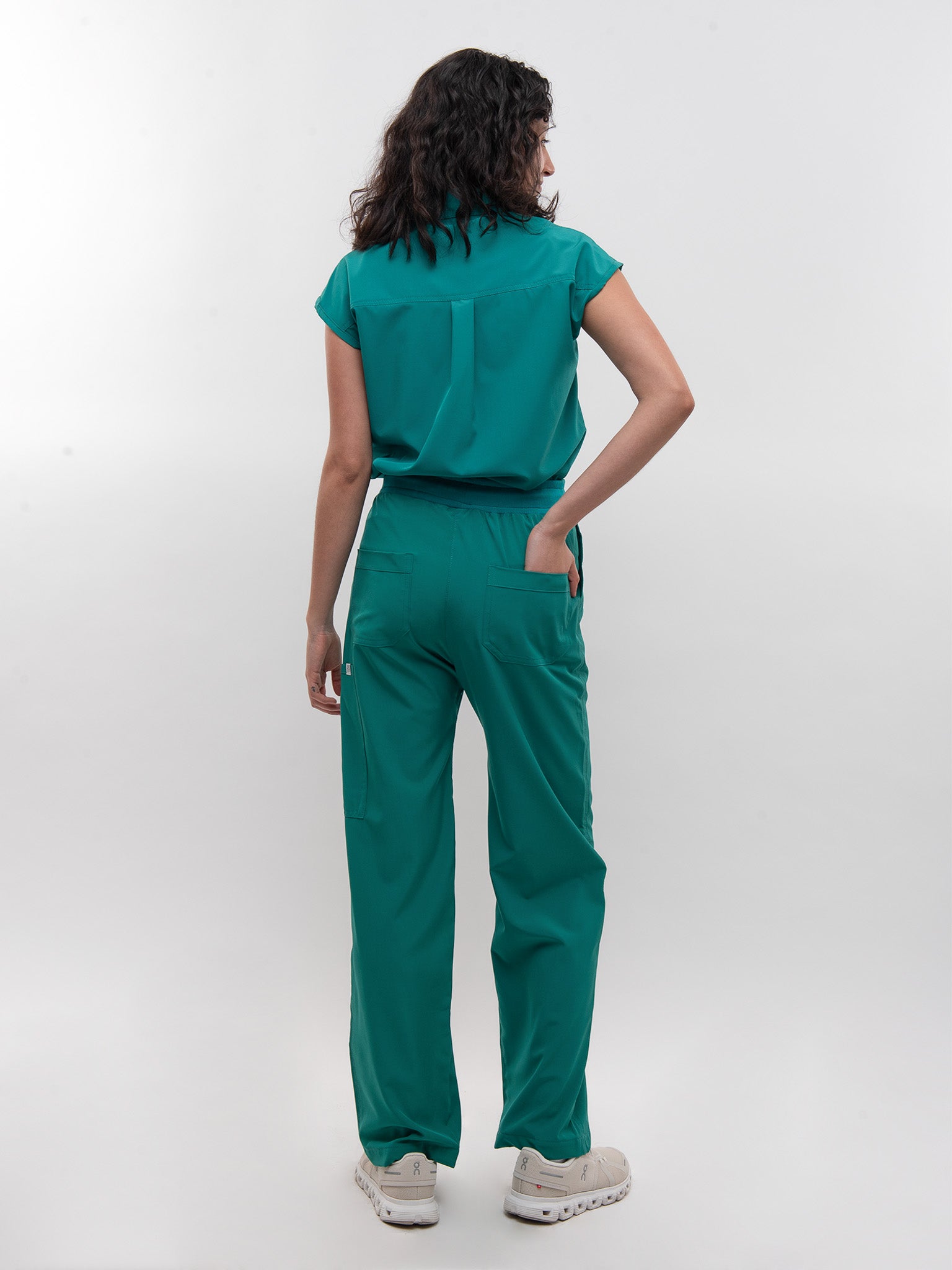 Conjunto Filipina Cuello Mao + Pantalón Recto Dama