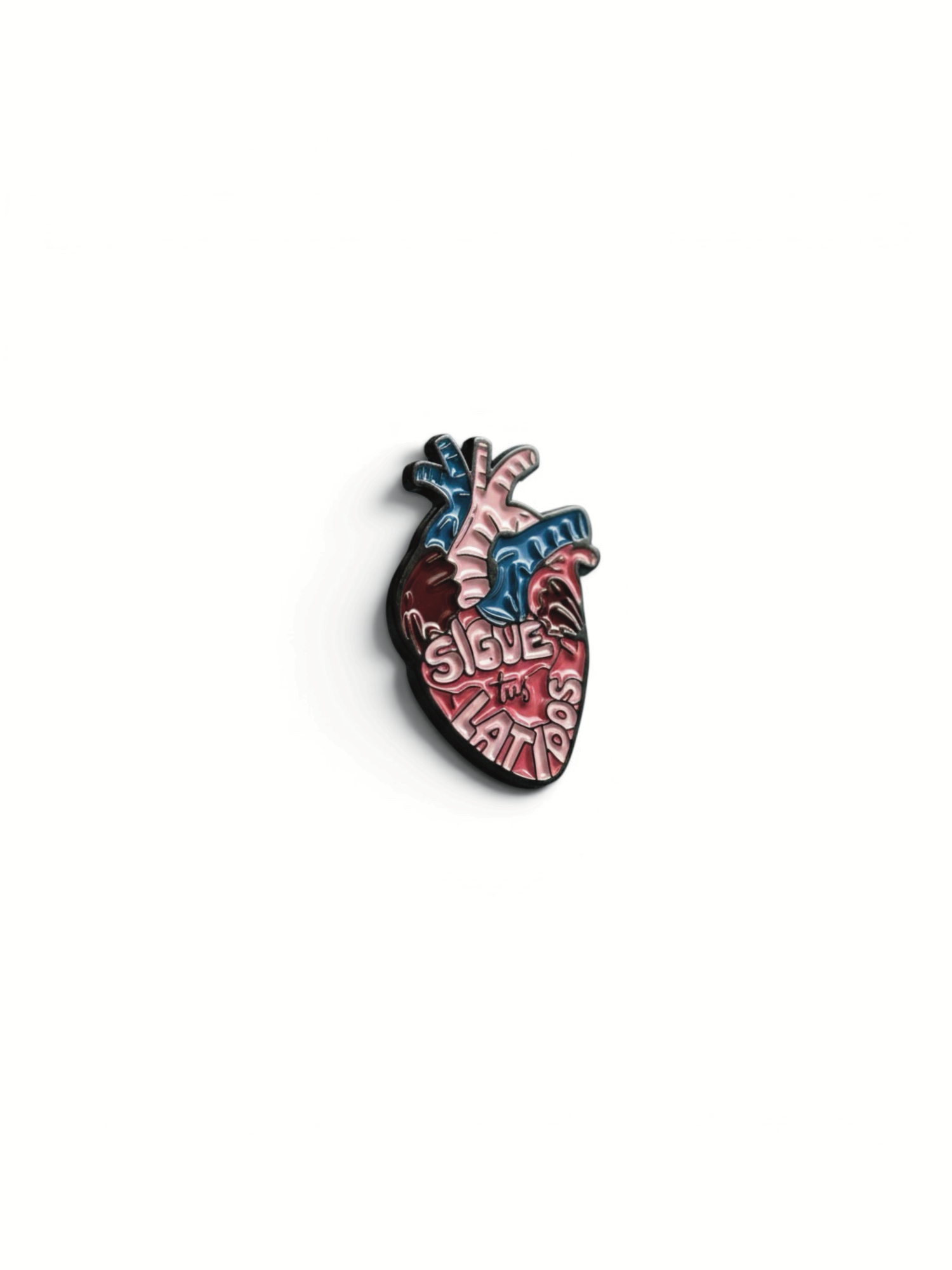 Pin metálico corazón "SIGUE TUS LATIDOS"