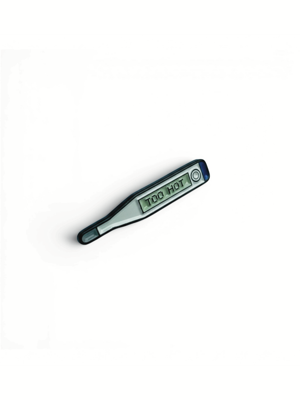 Pin metálico termómetro "TOO HOT"