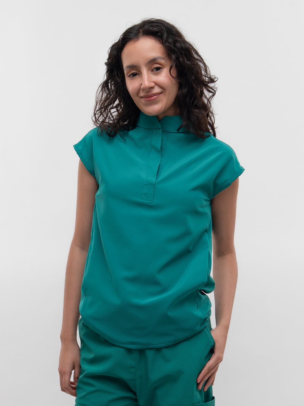 Conjunto Filipina Cuello Mao + Pantalón Recto Dama